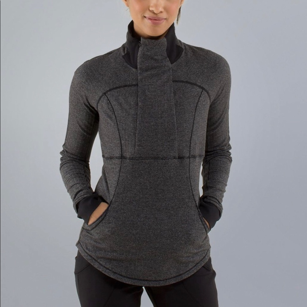 Lululemon Base Runner 2 Herringbone Zip